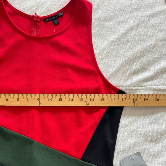 NWT Felicity & Coco Dress - Red Colorblock Sheath - XL - Picture 5 of 6